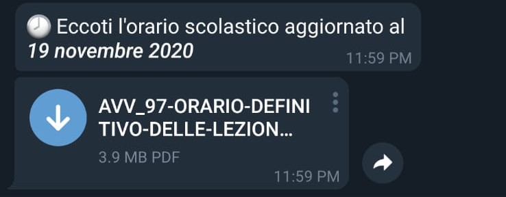 Orario scolastico